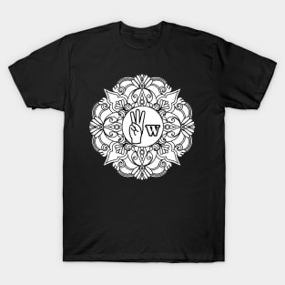 The letter "W" of American Sign Language - Gift T-Shirt